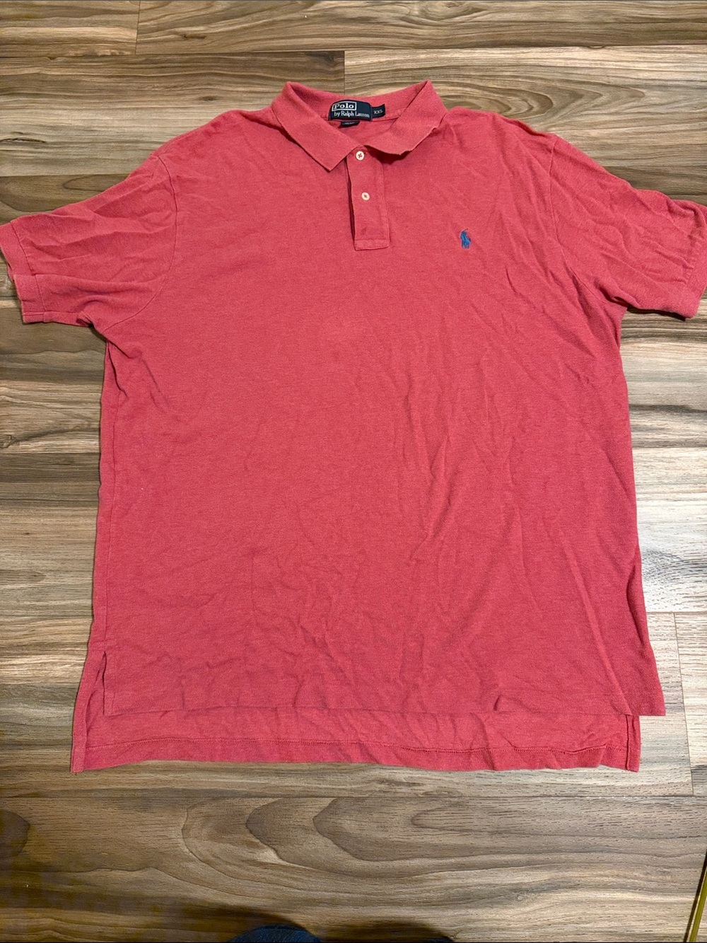 Vtg. Polo Ralph Lauren Shirt Mens XXL Red Heather Pique Polo S/S Preppy Classic